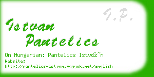 istvan pantelics business card